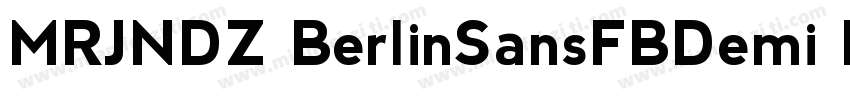 MRJNDZ BerlinSansFBDemi Bold字体转换